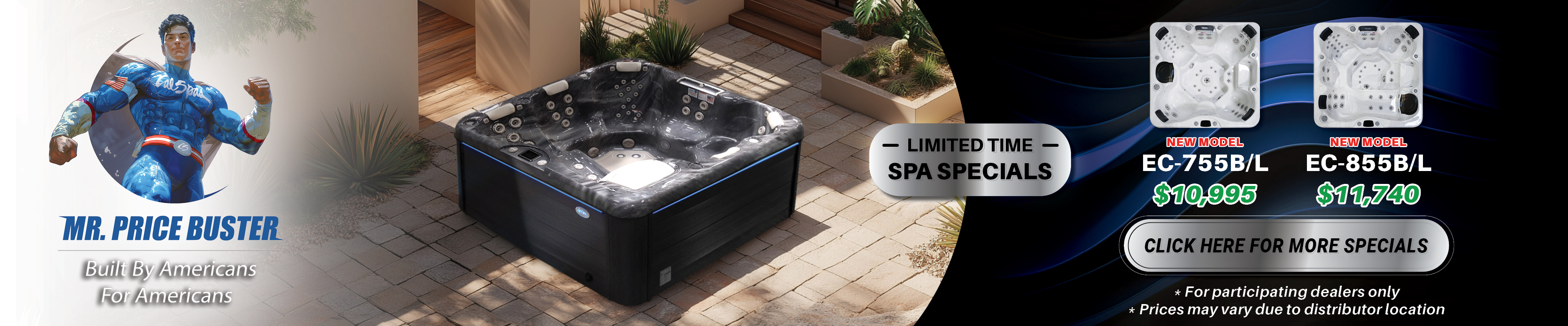 Calspas hot tub being used in a family setting - Long Beach